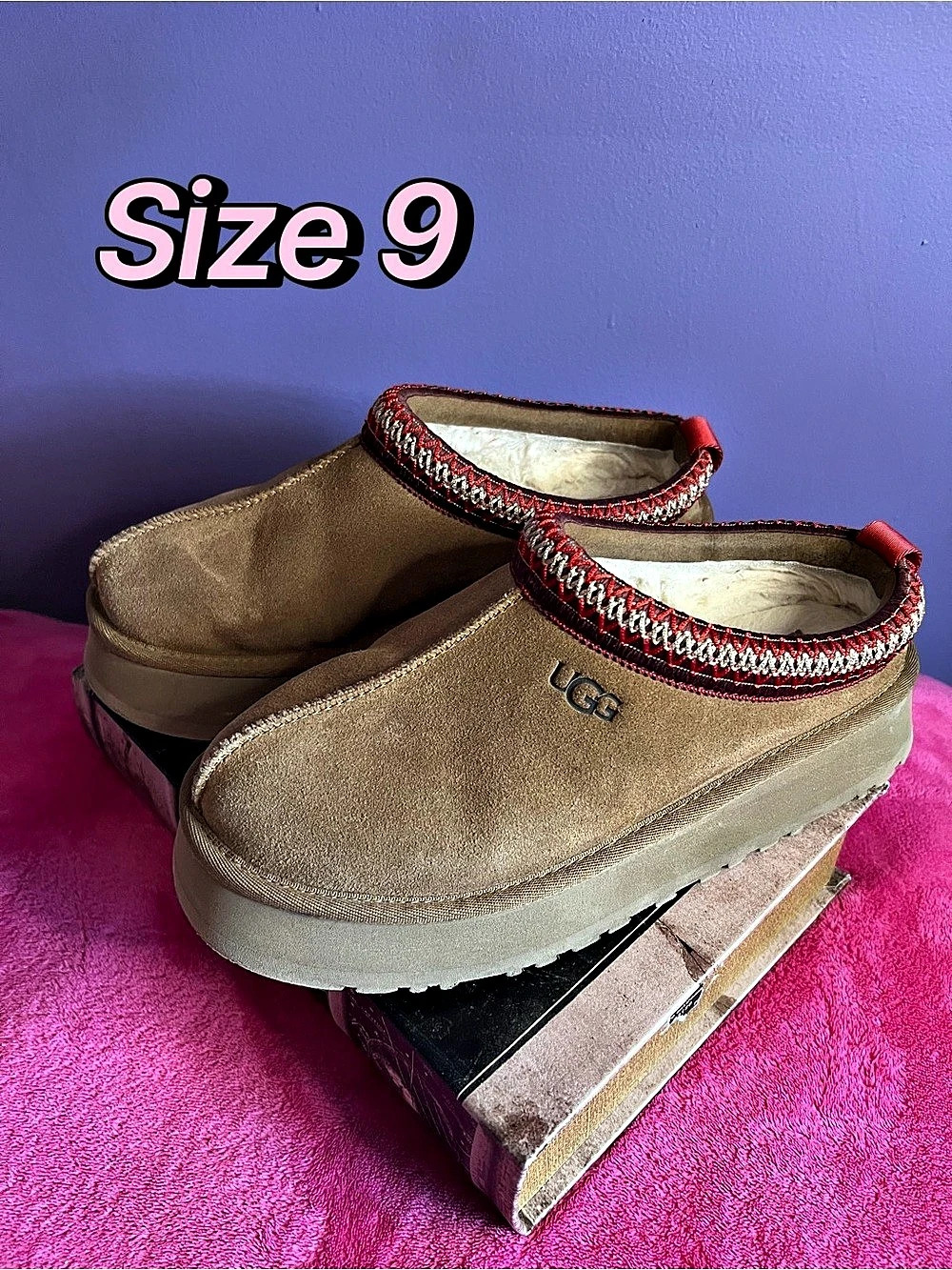 UGG Tazz Platform Slipper Chestnut US 9